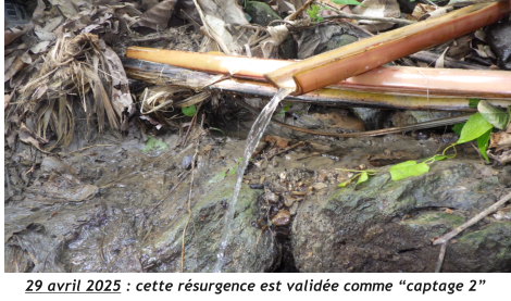 29 avril 2025 : cette résurgence est validée comme “captage 2”